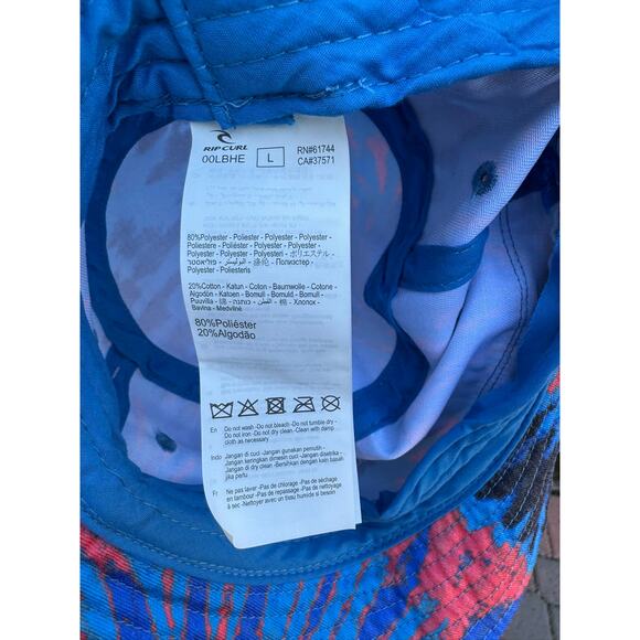 Rip Curl Cosmic Bucket Hat Youth Boys One Size Blue Black Orange NEW - Picture 11 of 11